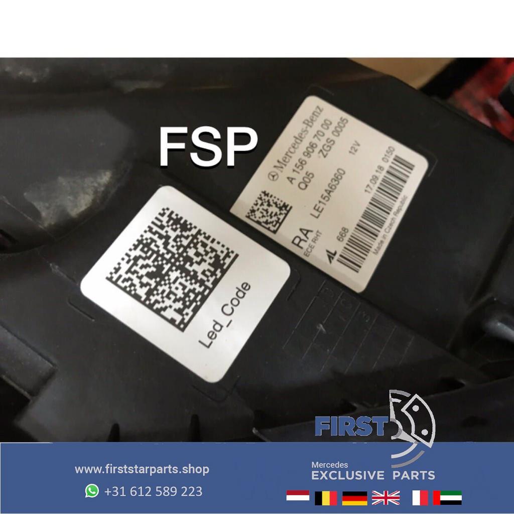 W156 FACELIFT LED KOPLAMP RECHTS Mercedes GLA 2016-2020 ORIG, Gebruikt, -, Ophalen of Verzenden, -