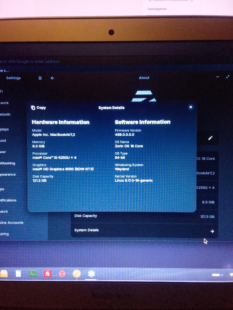 MacBook Air te koop aangeboden ..., Computers en Software, Apple Macbooks, Gebruikt, 2 tot 3 Ghz, Qwerty, Verzenden