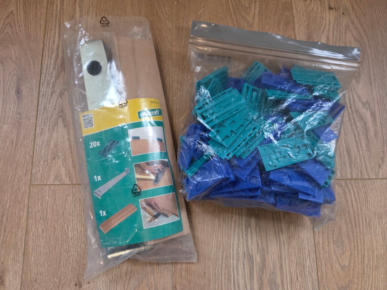 WOLFCRAFT Legset voor parket/laminaat + extra afstandshouder, Ophalen, Zo goed als nieuw, Minder dan 50 mm, Overige typen
