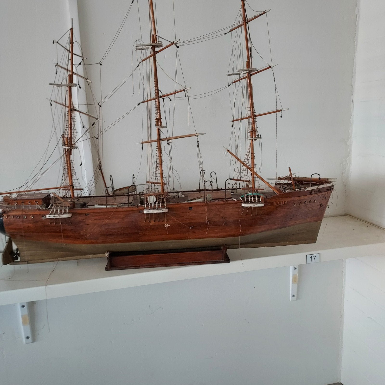 Gedetailleerd houten scheepsmodel - Zeilschip, Hobby en Vrije tijd, Modelbouw | Boten en Schepen, Ophalen of Verzenden
