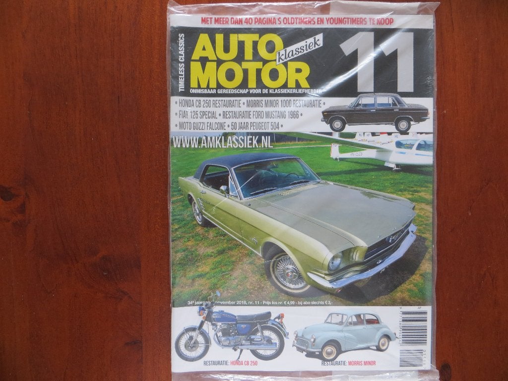 Auto Motor Klassiek 11 2018 50 jr Peugeot 504, Fiat 125 Spec, Ophalen of Verzenden, Nieuw, Peugeot