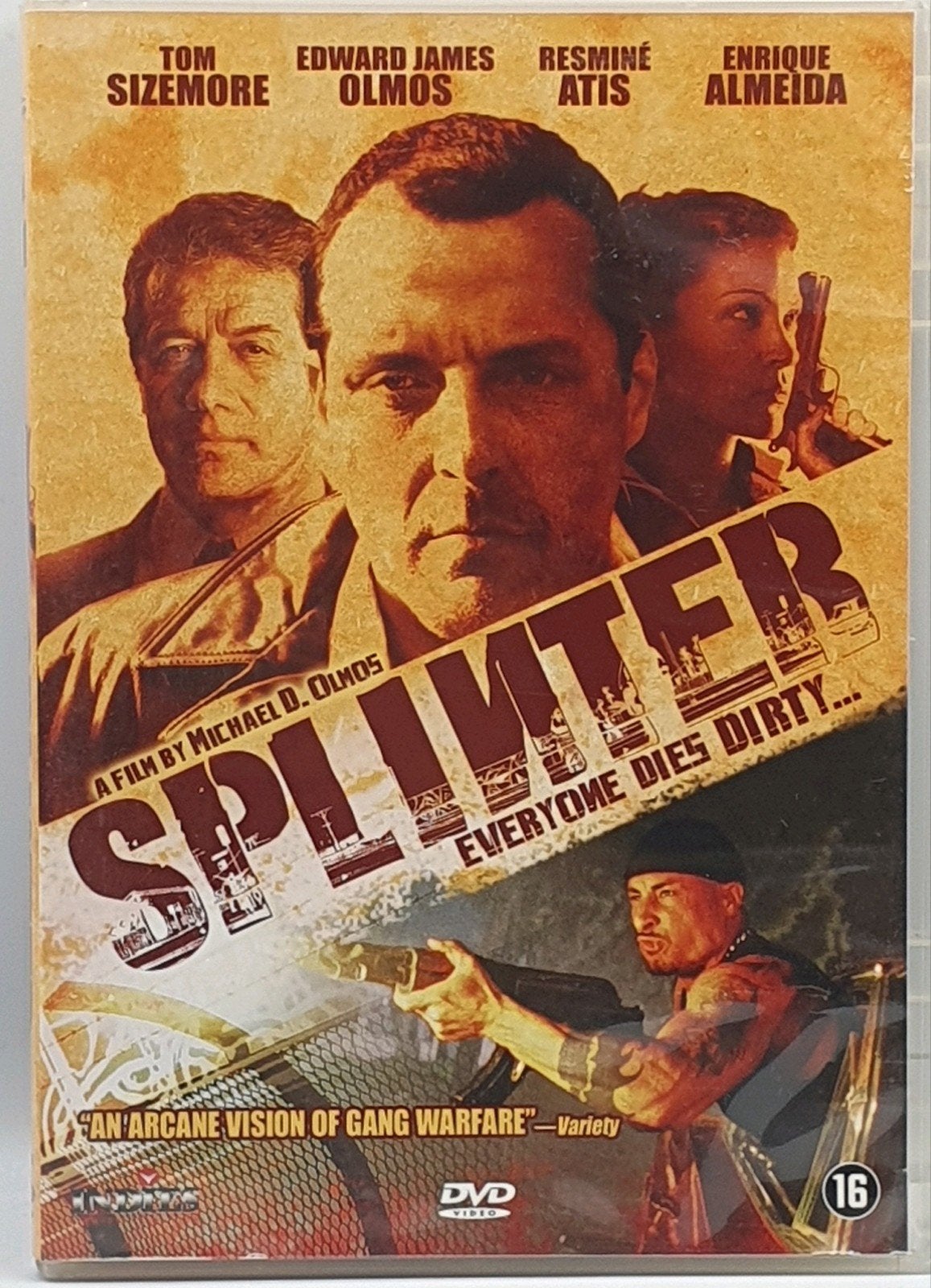 Te koop: Splinter DVD - Actiethriller met Tom Sizemore, Vanaf 16 jaar, Ophalen of Verzenden, Gebruikt, Actiethriller