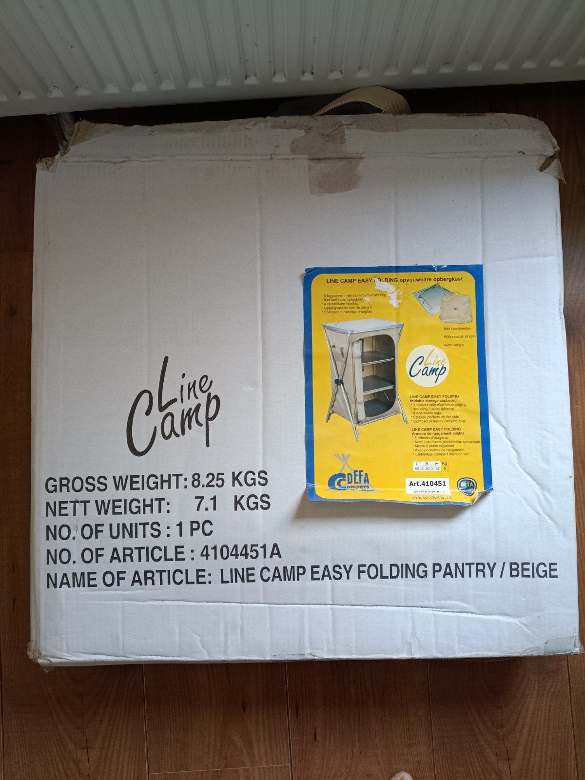 Line Camp Easy Folding Pantry / Beige, Caravans en Kamperen, Ophalen, Zo goed als nieuw
