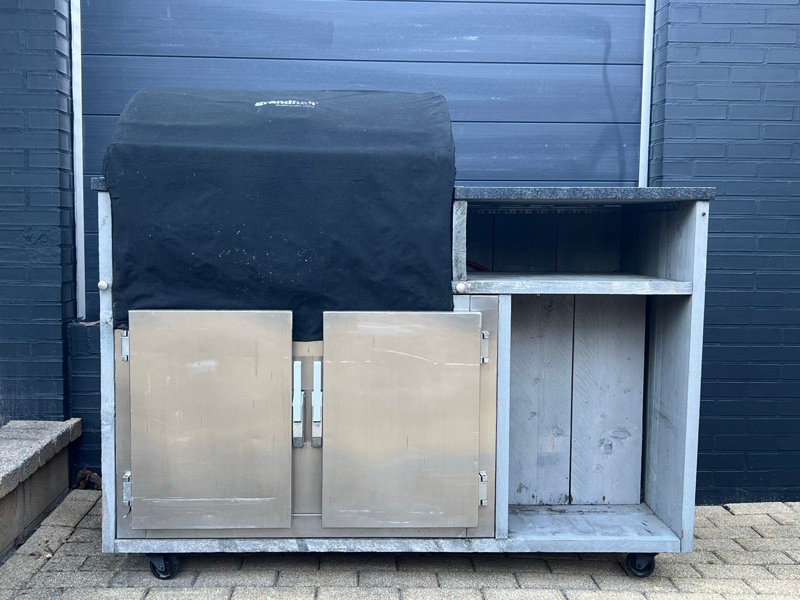 Grandhall Gasbarbecue buitenkeuken, Tuin en Terras, Ophalen, Gebruikt