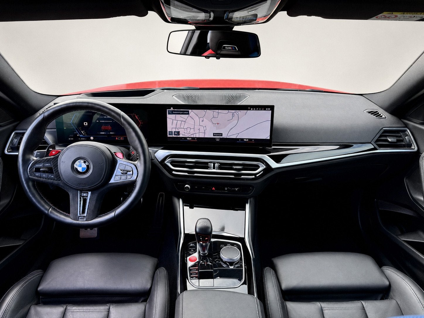BMW 2-serie Coupé M2 | G87 | Toronto rood metallic | Carbon, Auto's, Automaat, Dealer onderhouden, Achterwielaandrijving, 2 stoelen