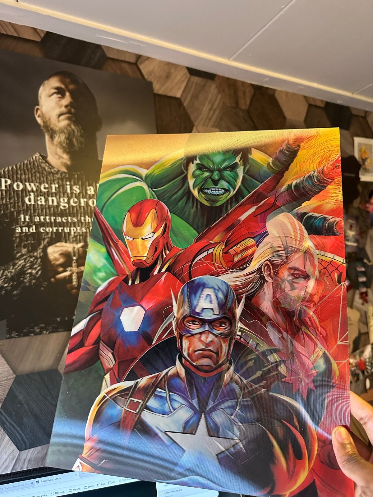 Marvel Superhelden 3D Lenticulaire Print, 50 – 75, Minder dan 50 cm, Ophalen of Verzenden, Print