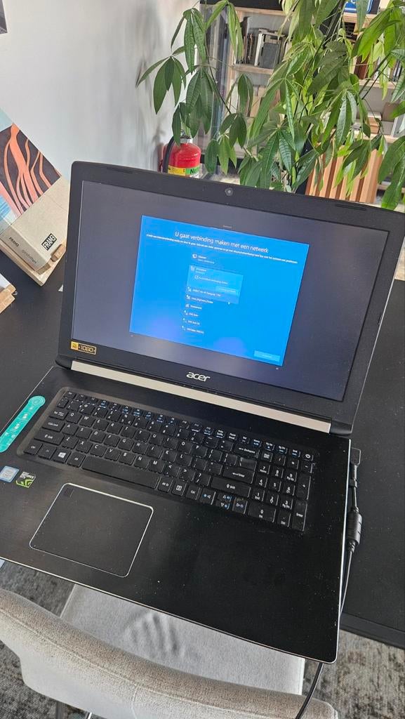 Acer aspire i7 17inch gtx1060 16gb ram, 2 tot 3 Ghz, 15 inch, Ophalen of Verzenden, Zo goed als nieuw