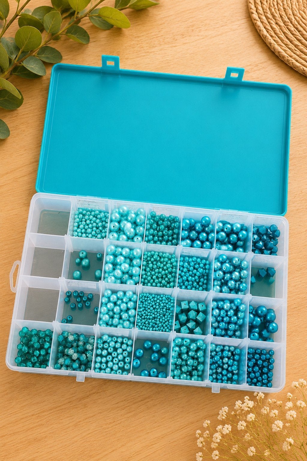 Diverse glasparels in handige opbergdoos, Ophalen of Verzenden