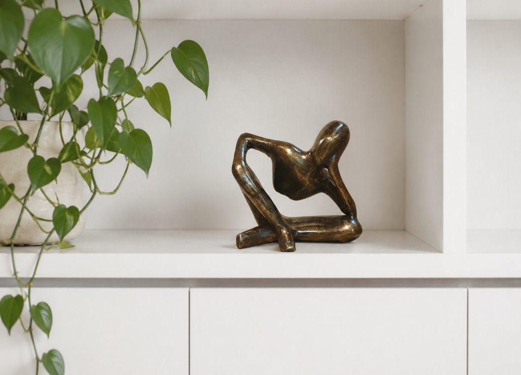 DROMER / BRONZEN BEELD, Ophalen of Verzenden, Brons, Beeld