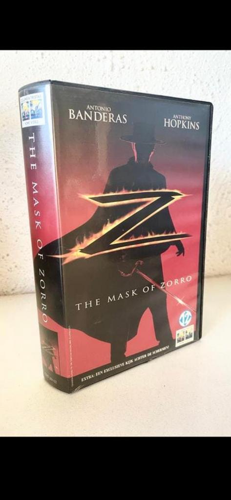 vhs:  ‘THE MASK OF ZORRO’  (1998), Cd's en Dvd's, VHS | Film, Vanaf 12 jaar, Ophalen of Verzenden, Zo goed als nieuw, Actie en Avontuur