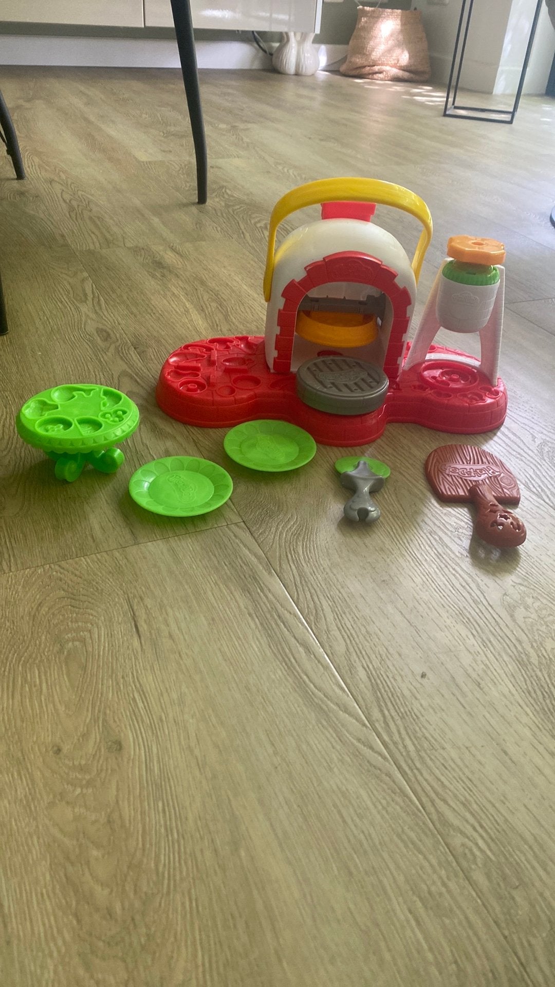 Play-doh pizza chef, Ophalen, Gebruikt