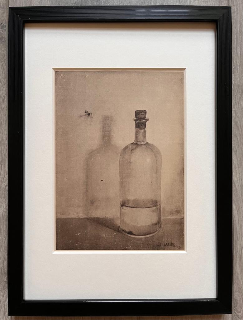 Jan Mankes 1889-1920 / Heliogravure Oliefleschje 1923, Antiek en Kunst, Kunst | Etsen en Gravures, Ophalen of Verzenden
