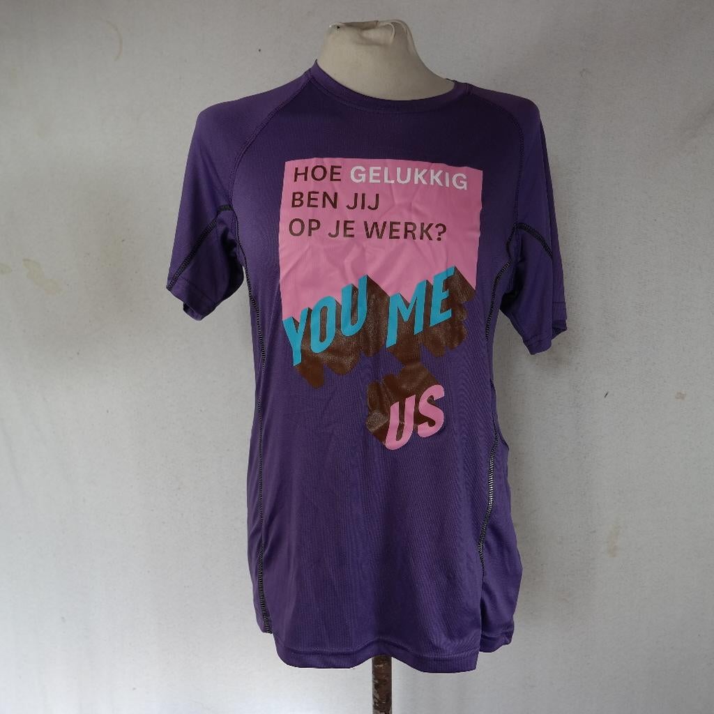 Leuk paars sportshirt.Mt M.Merk James & Nickelson, Maat 38/40 (M), ., Paars, Ophalen of Verzenden
