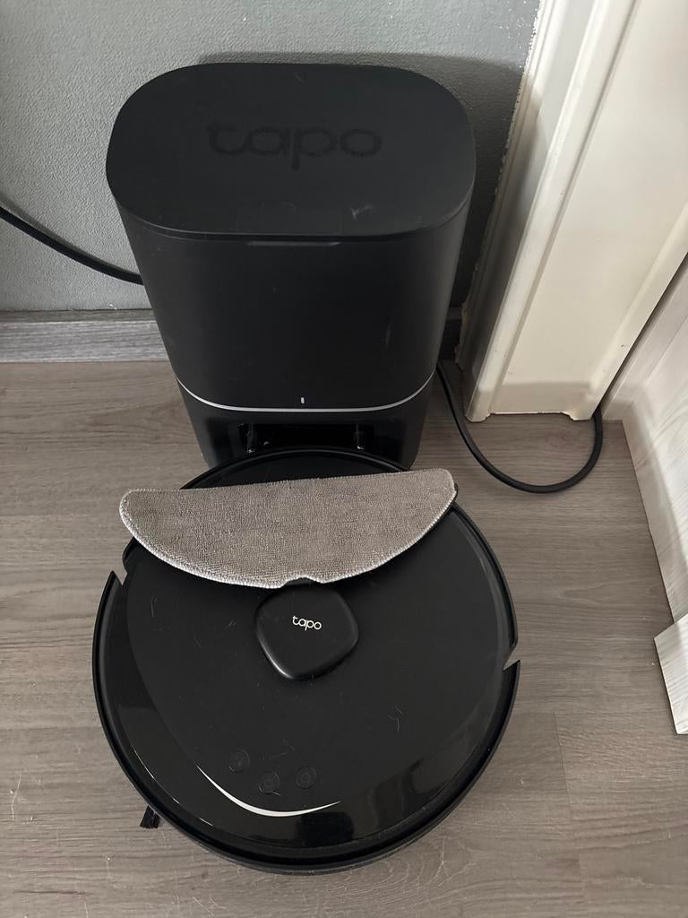 Tapo Robotstofzuiger en Dweilrobot met zelfreinigend station, Ophalen of Verzenden, Zo goed als nieuw