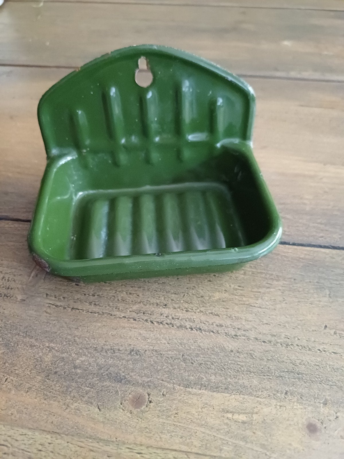 Te koop vintage groene emaille zeepbakje, Antiek en Kunst, Ophalen of Verzenden