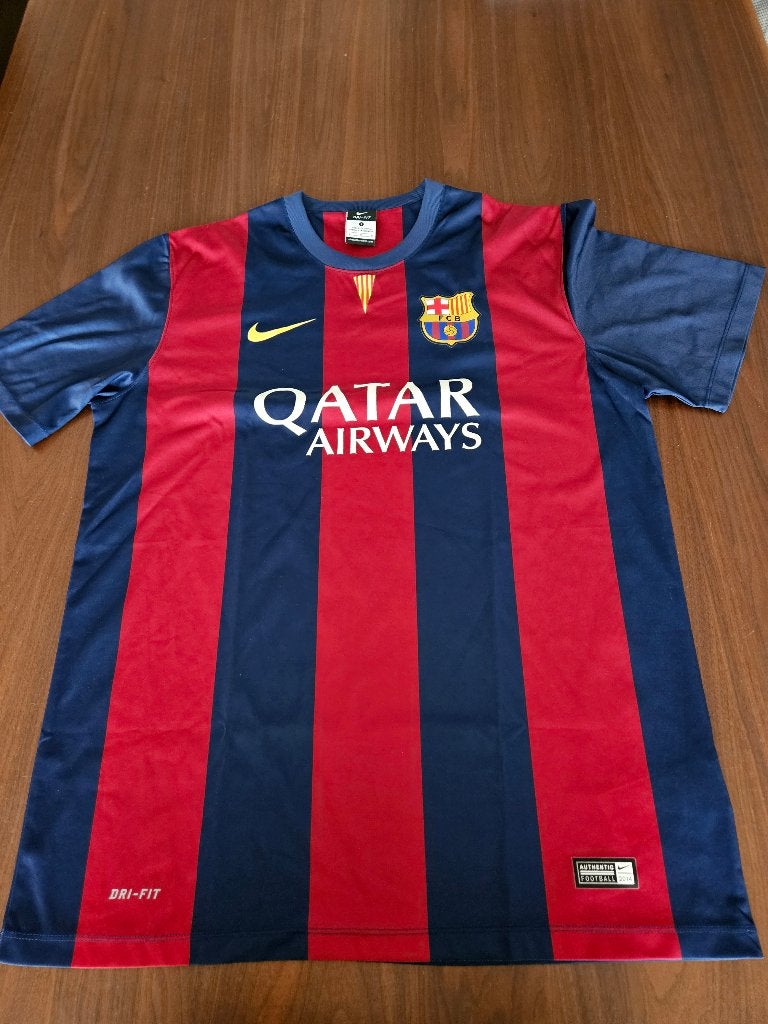 Nike FC Barcelona thuisshirt 2014/2015 maat L, Maat L, Ophalen of Verzenden, Zo goed als nieuw, Shirt