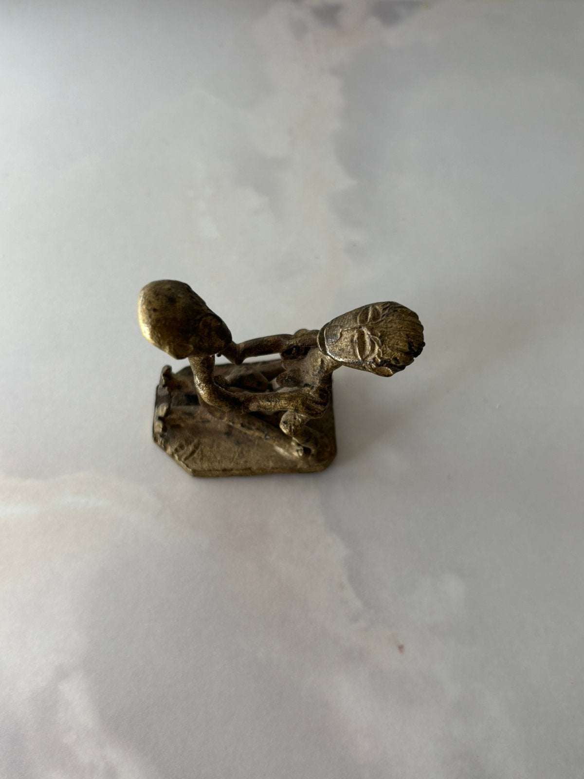 Vintage erotisch goudgewicht Akan / Ashanti  uit Ghana, Antiek en Kunst, Ophalen of Verzenden