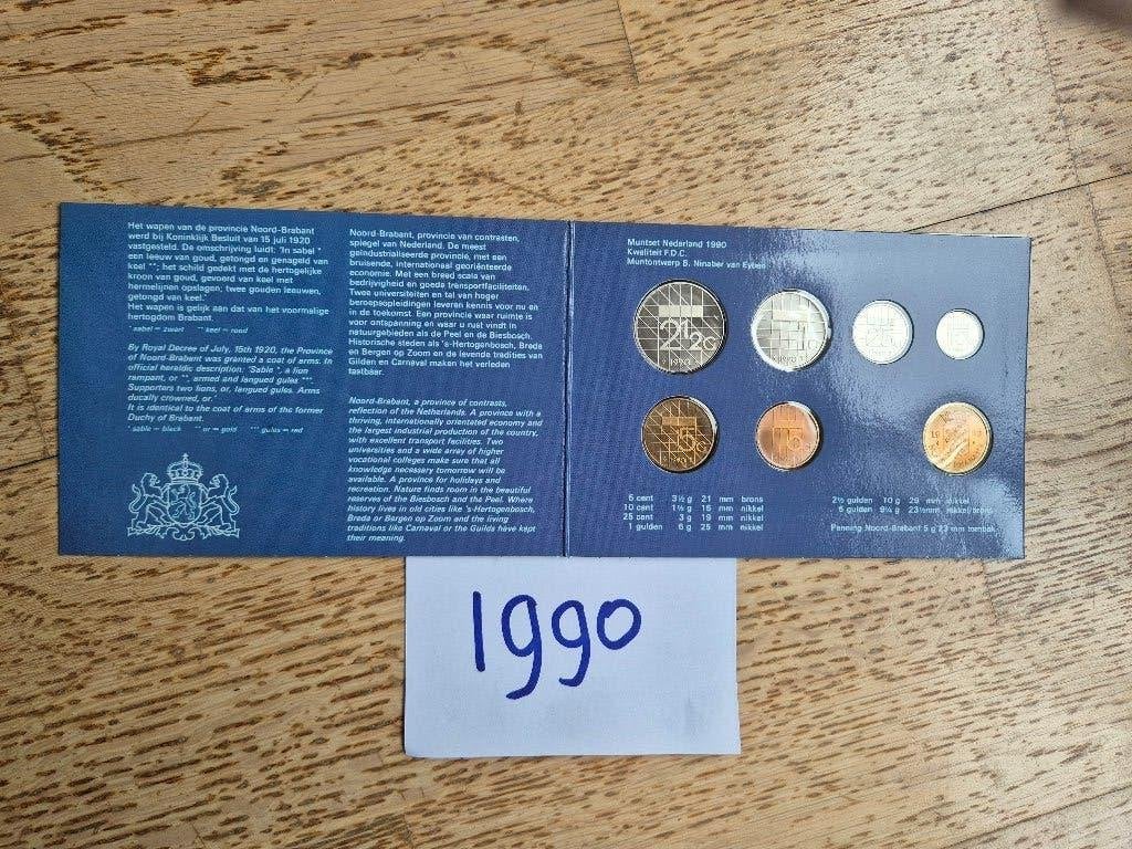 FDC Muntset Nederland 1990, Verzenden, Koningin Beatrix, Overige waardes, Setje