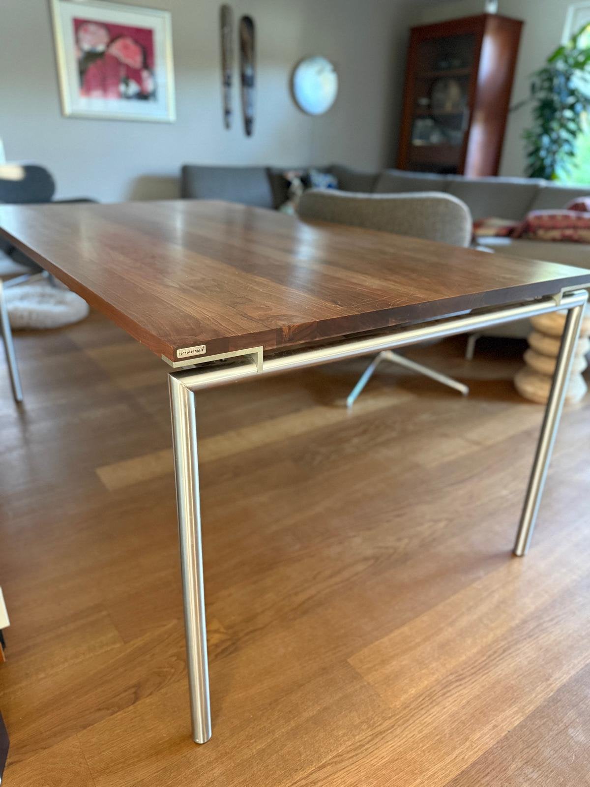 Bert Plantagie “Hook” eettafel evt. met salontafel, Huis en Inrichting, Ophalen, Gebruikt, 50 tot 100 cm, Vijf personen of meer