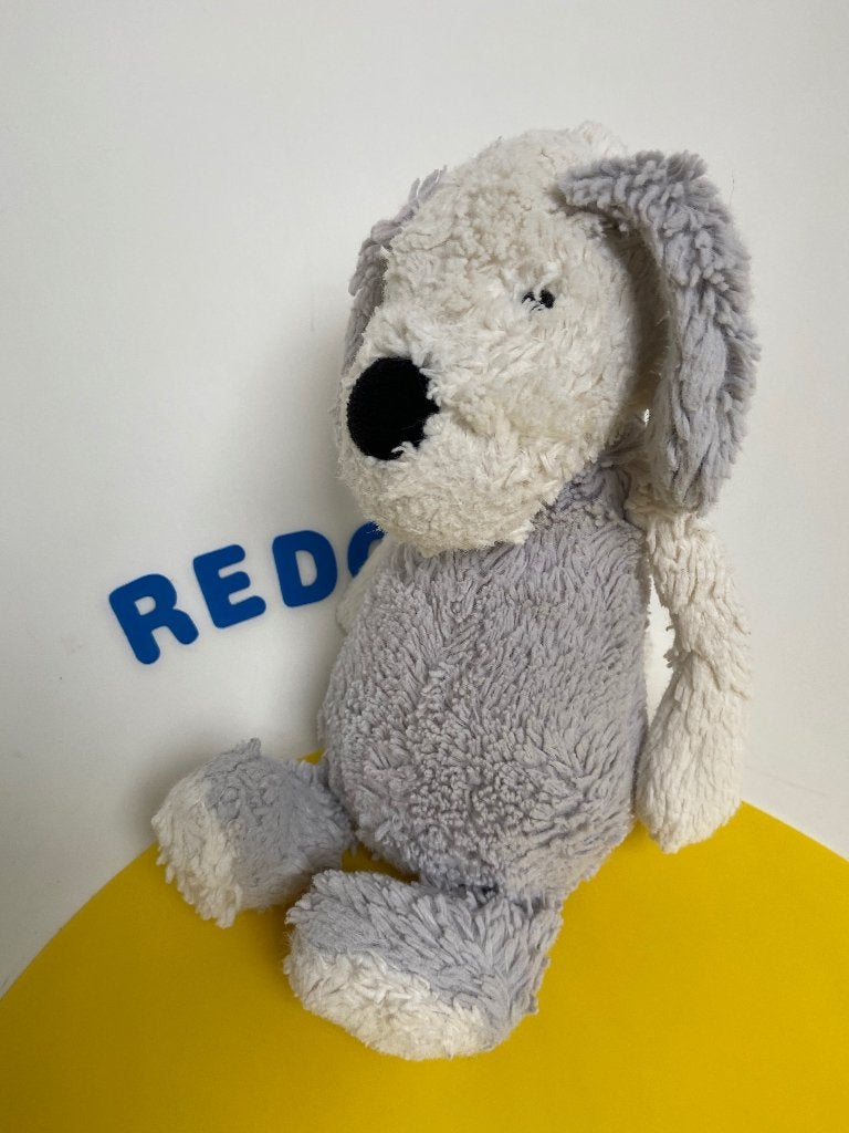 K2529 Zara home Jellycat Jelly cat hond wit grijs, Kinderen en Baby's, Speelgoed | Knuffels en Pluche, Ophalen of Verzenden, Zo goed als nieuw