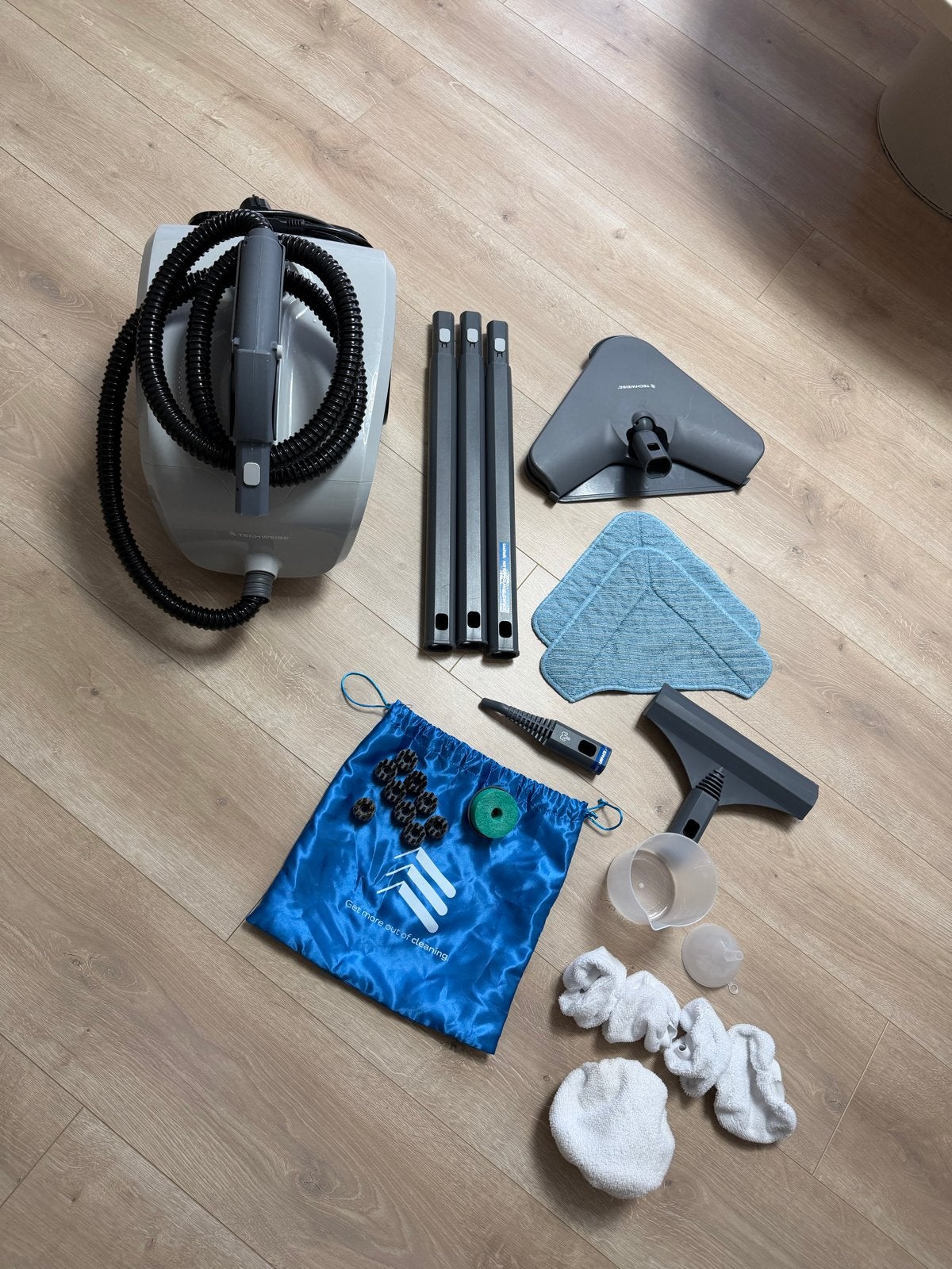 Stoomreiniger Techweise TS1 met accessoires, Ophalen, Gebruikt, Stoomreiniger