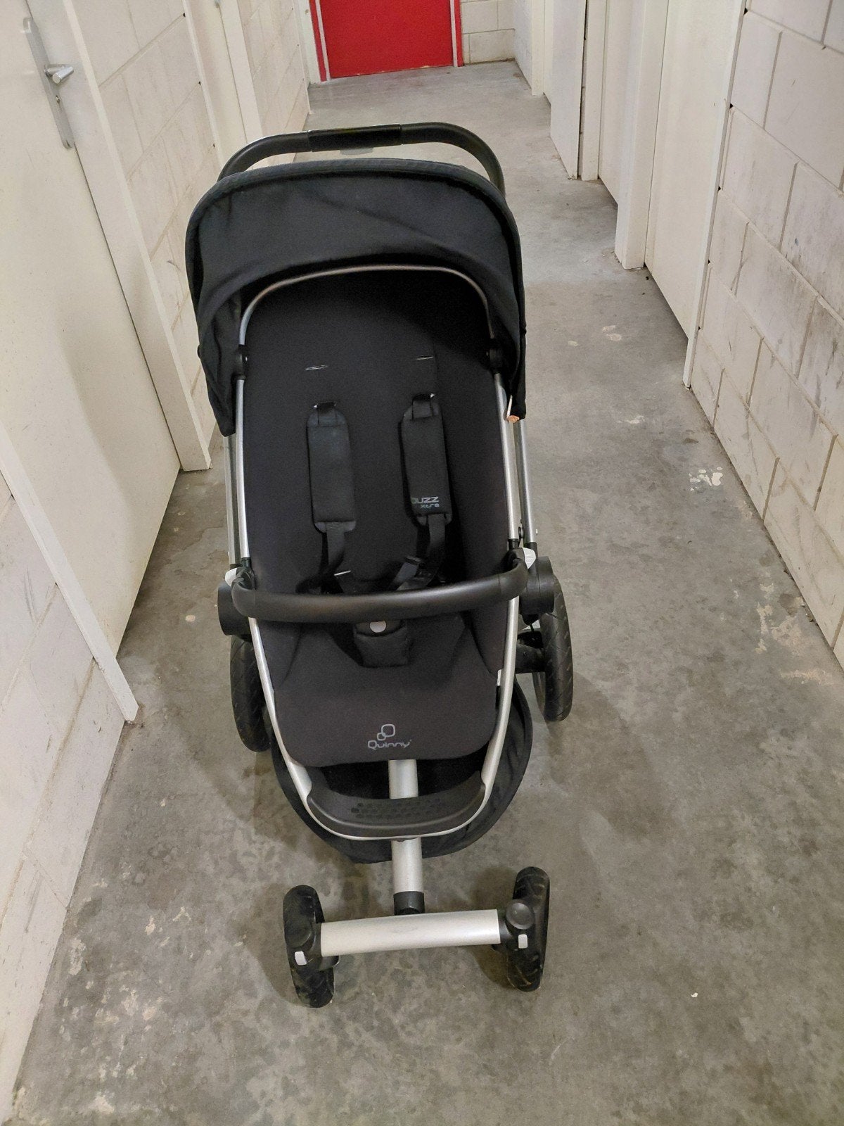 Quinny Buzz Xtra Rocking Black - Robuuste Kinderwagen, Gebruikt, Ophalen, Kinderwagen, Verstelbare duwstang
