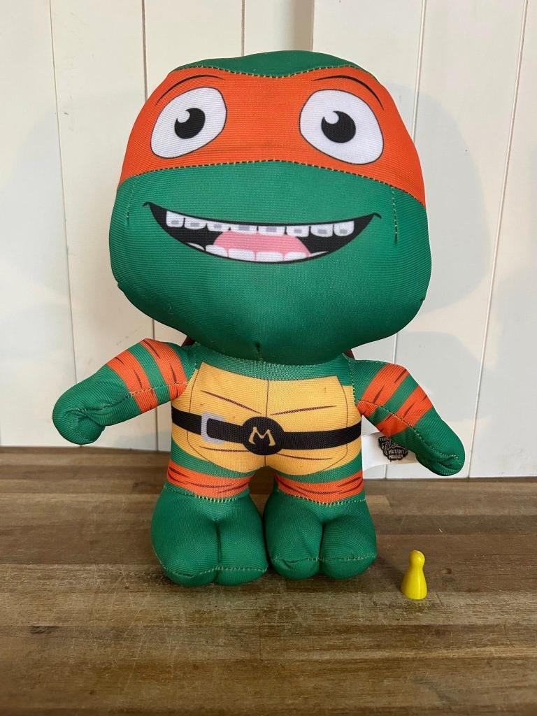 Teenage Mutant Ninja Turtles Lil Bodz Michelangelo 28cm, Ophalen of Verzenden, Overige figuren, Zo goed als nieuw, Beeldje of Figuurtje