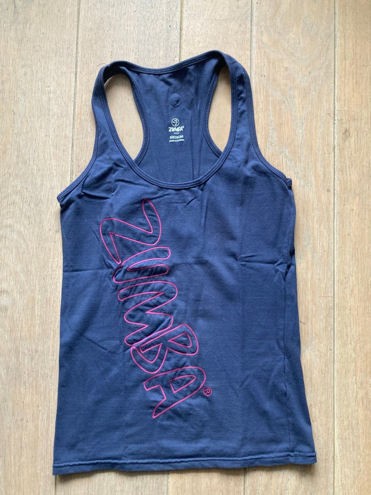 Zumba sportshirt maat M - Rekbaar en comfortabel, Maat 38/40 (M), Blauw, Ophalen of Verzenden, Fitness of Aerobics