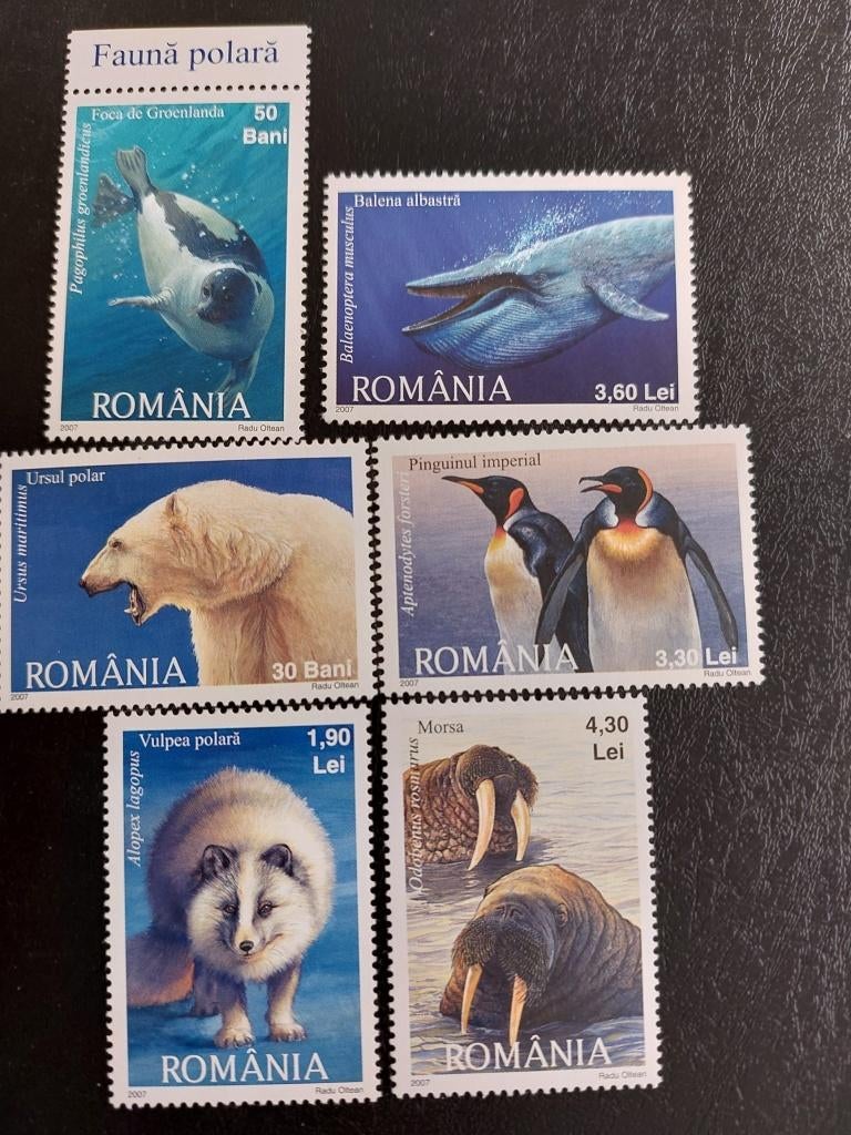 Polar  Fauna  Roemenie, Verzenden, Postfris, Dier of Natuur