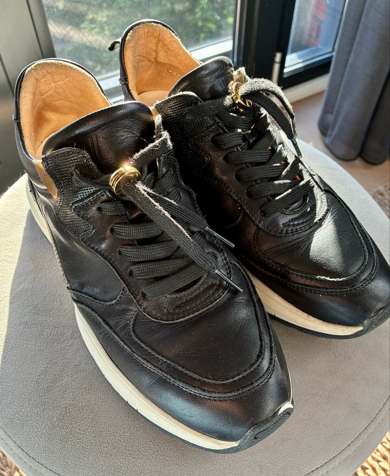 Via Vai, sneakers, zwart, maat 38, Pepper Jill, zgan, Zwart, Ophalen of Verzenden, Sneakers of Gympen, Gedragen