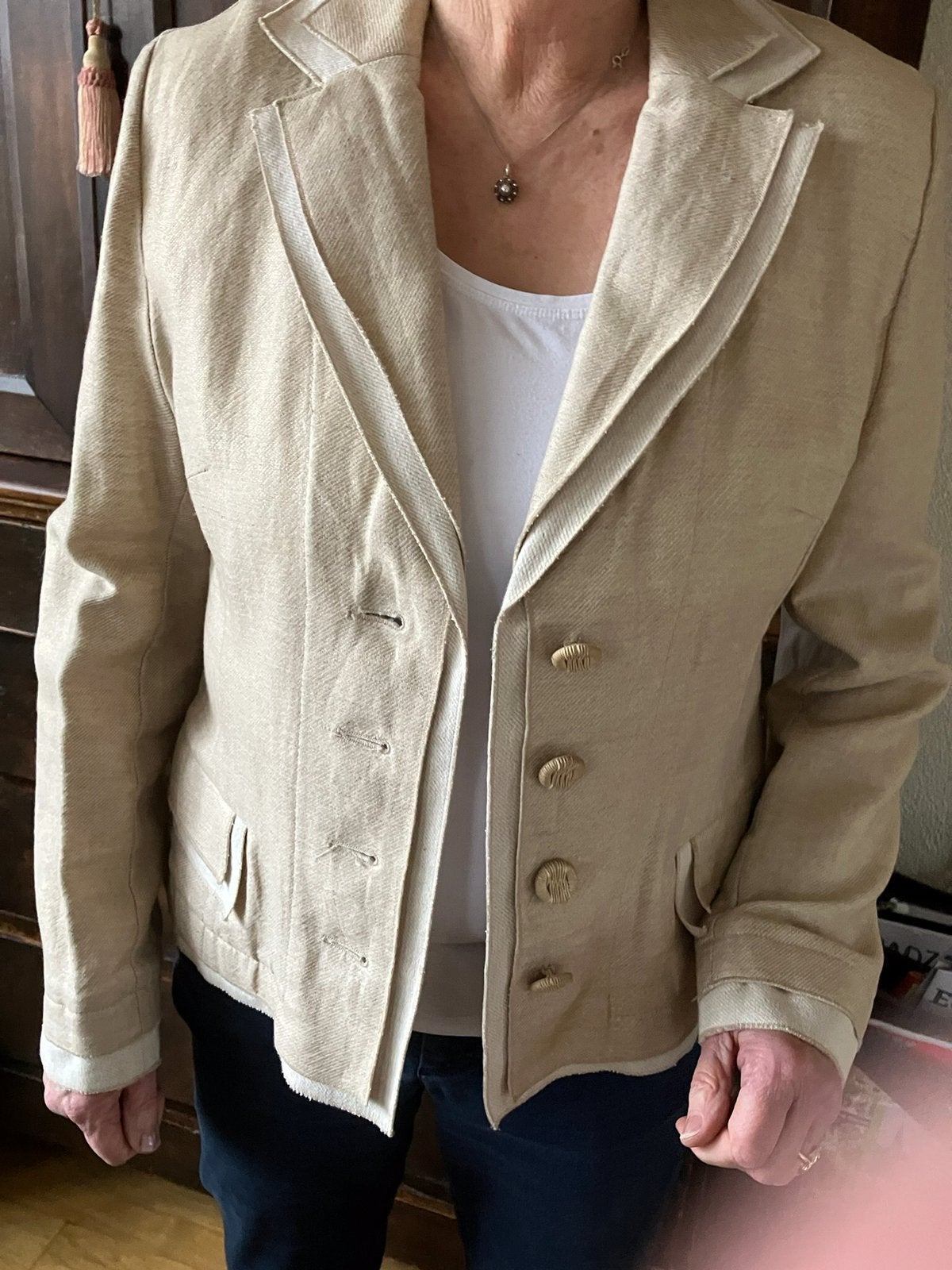 Damesblazer, Ophalen of Verzenden, Zo goed als nieuw, Maat 42/44 (L)