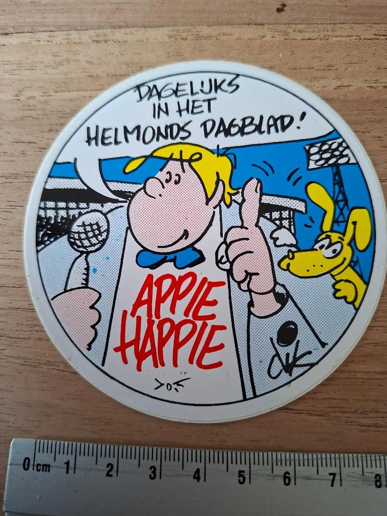 Sticker Appie Happie Bruynesteyn, Verzamelen, Stickers, Ophalen of Verzenden, Zo goed als nieuw, Sport