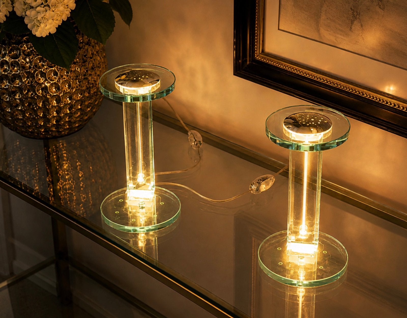 Lampen chrystal, Huis en Inrichting, Lampen | Hanglampen, Ophalen of Verzenden, Zo goed als nieuw