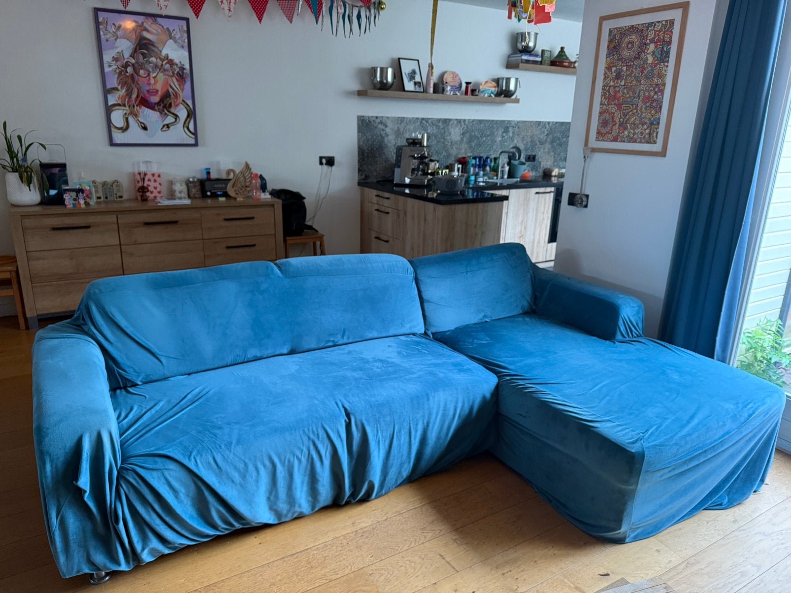 Gratis op te halen hoek bank Zutphen, Ophalen, 250 tot 300 cm, Gebruikt, Hoekbank