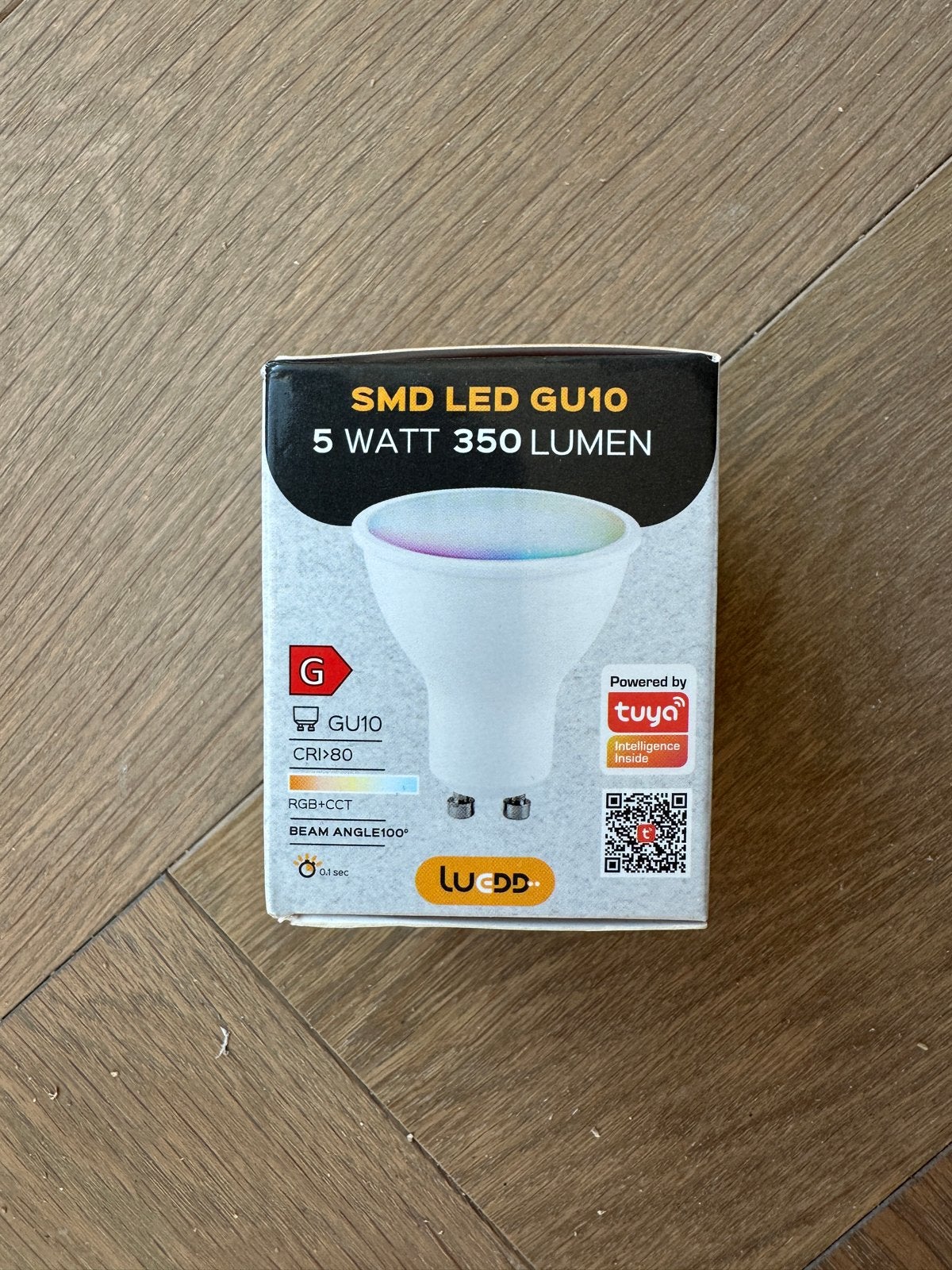 Batch van 30x Luedd GU10 5W Smart LED Lampen RGB+CCT, 30 tot 60 watt, Led-lamp, Meerkleurig, GU10