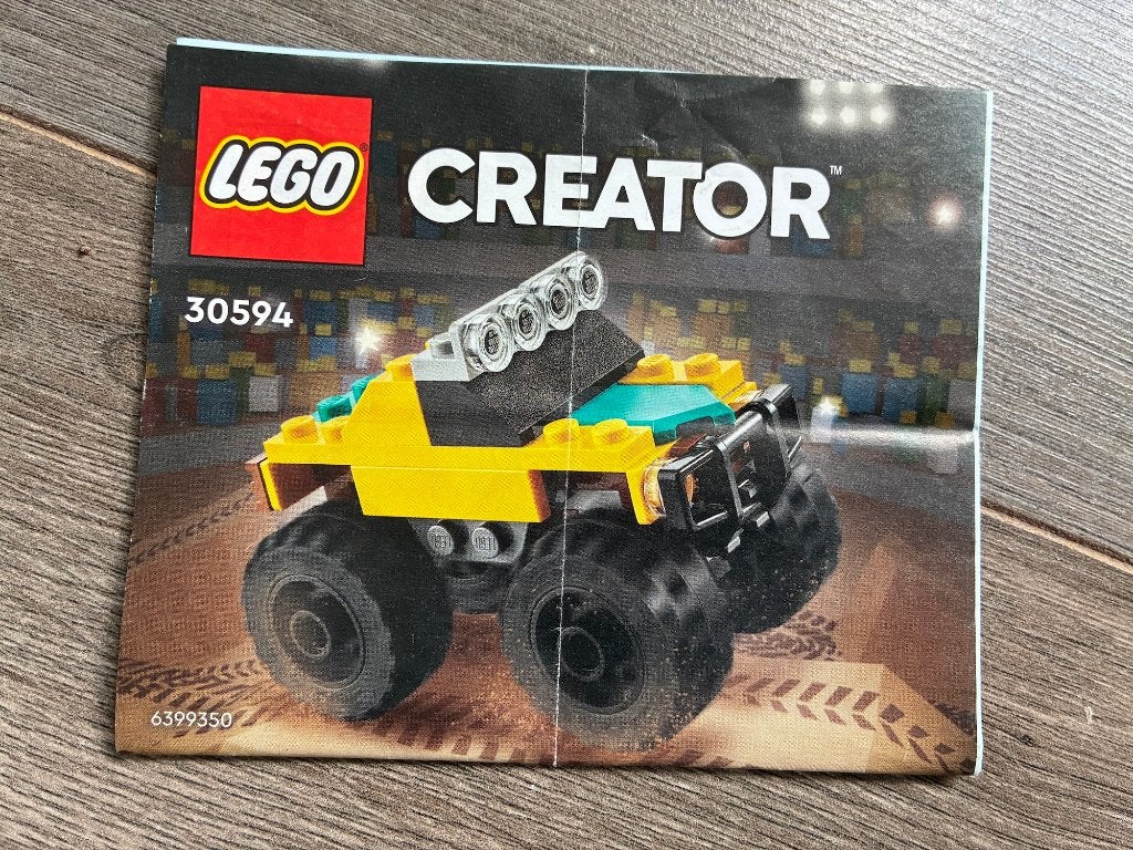 Lego Creator Rock Monster Truck #30594 (2022), Ophalen, Lego, Inclusief instructies, Zo goed als nieuw
