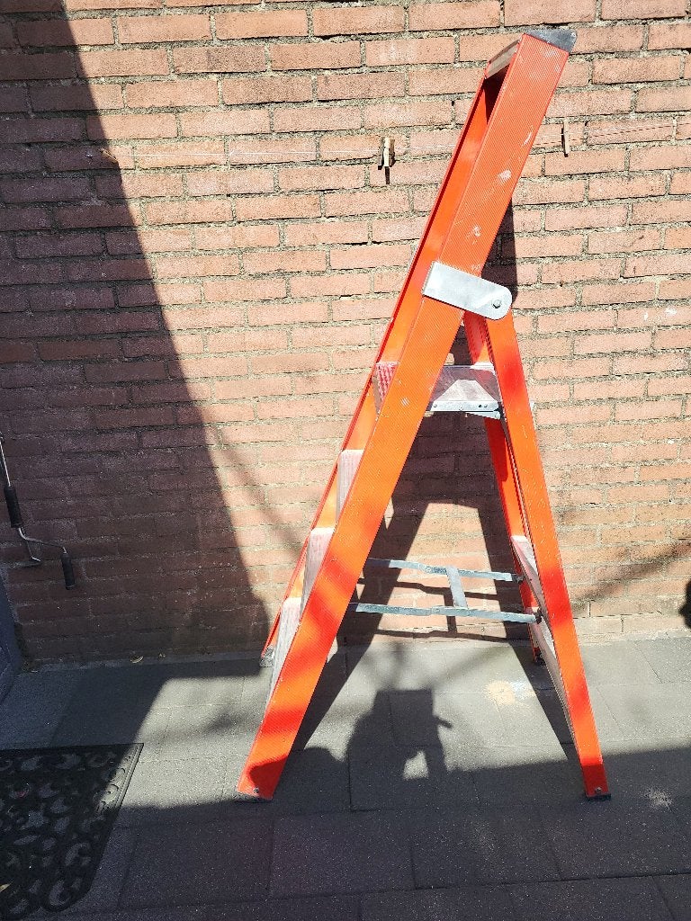 aluminium trap te koop., Ophalen, Zo goed als nieuw, Opvouwbaar of Inschuifbaar, 4 meter of meer