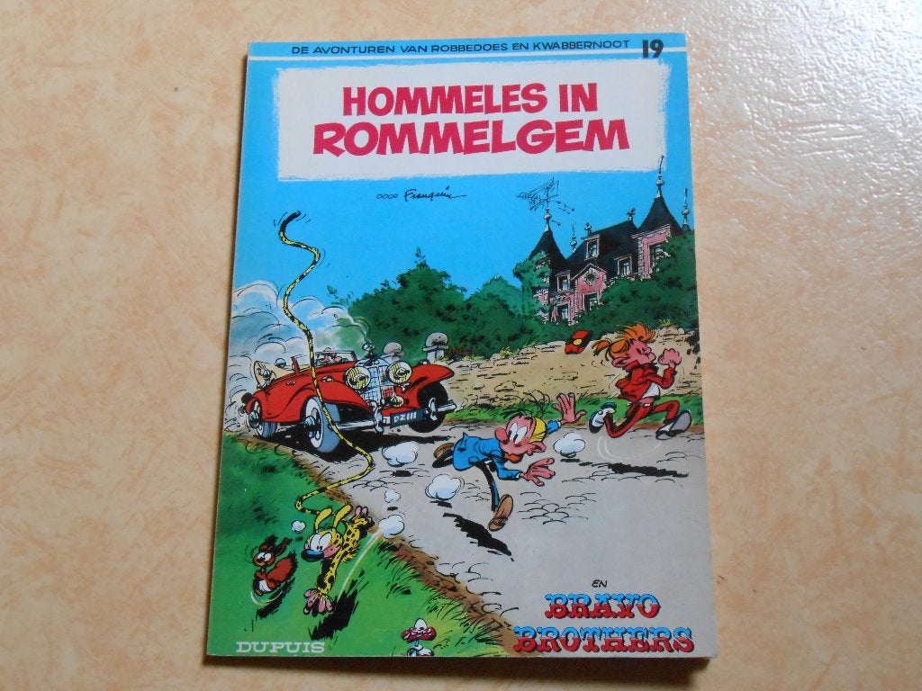 Robbedoes en Kwabbernoot 19 Hommeles in Rommelgem 1969. 1 st, Eén stripboek, Ophalen of Verzenden, Zo goed als nieuw, Franquin