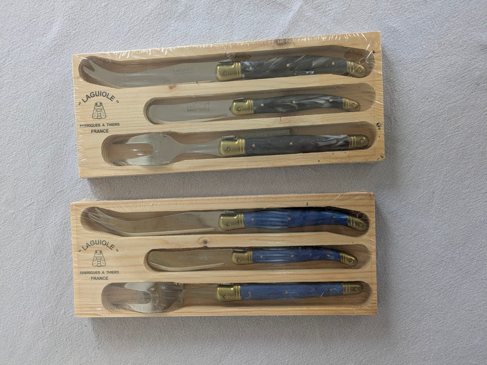 Laguiole kaasbestek set, Ophalen of Verzenden, Nieuw, Rvs of Chroom