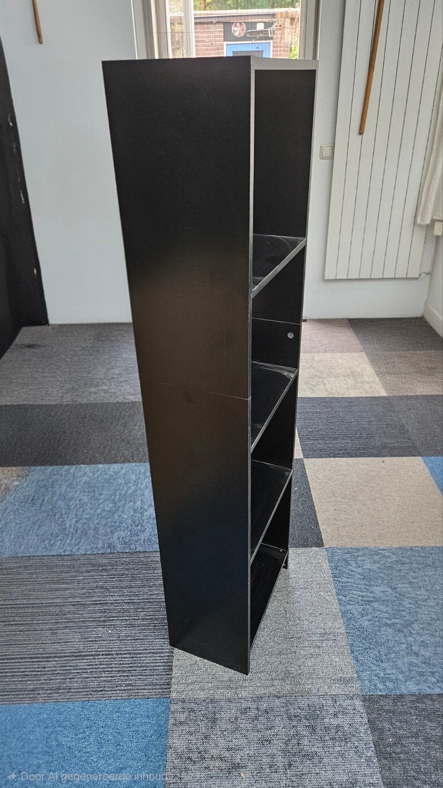 Zwart boekenkastje - 143x40x24 cm, Ophalen, Met plank(en), Minder dan 50 cm, Gebruikt