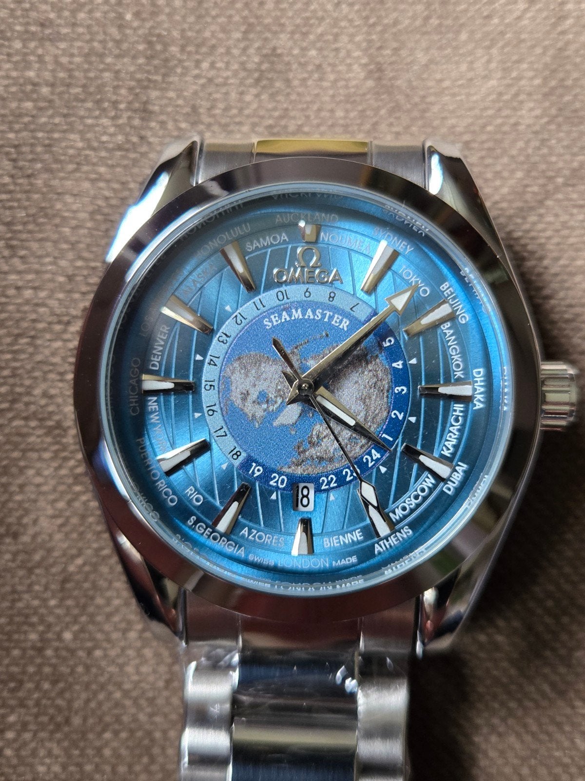Nieuwe Seamaster Aqua Terra Co-Axial Polshorloge, Staal, Staal, Polshorloge, Nieuw