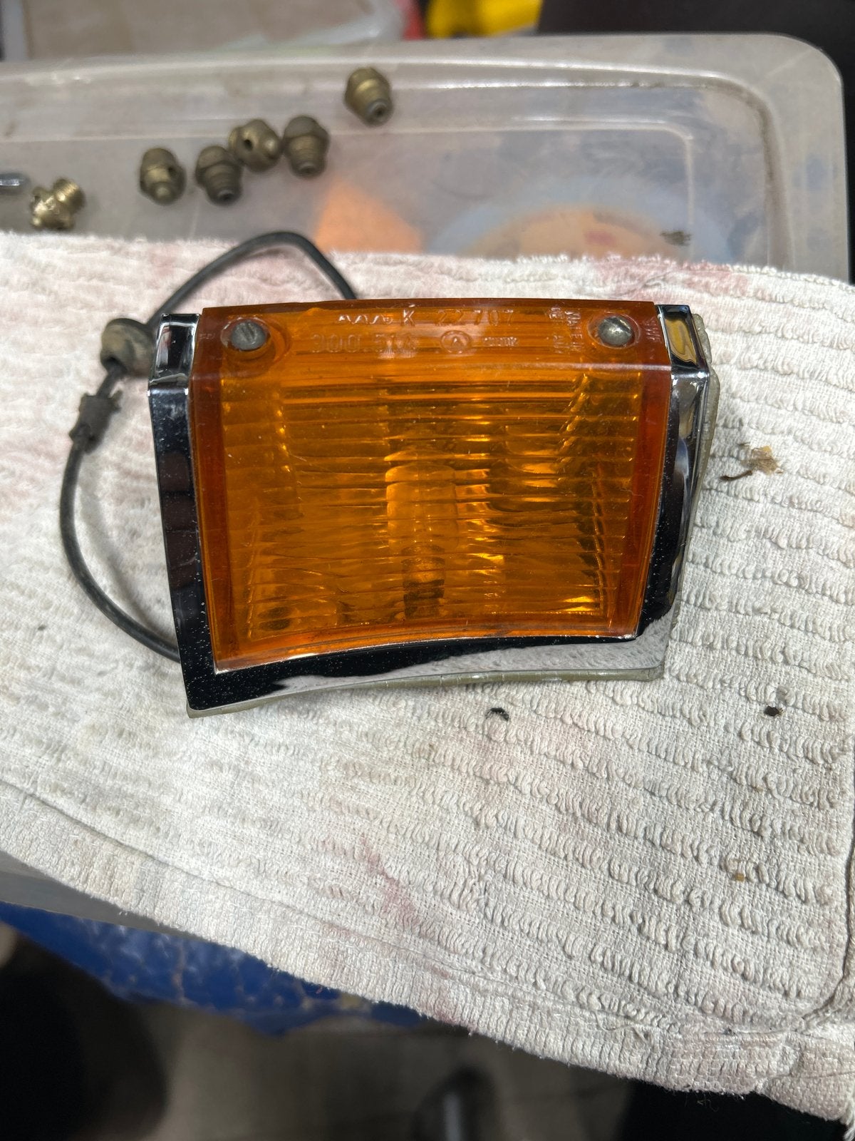 Knipperlicht Opel Rekord C Commodore A rechts voor., Auto-onderdelen, Ophalen of Verzenden, Gebruikt, Oldtimer onderdelen