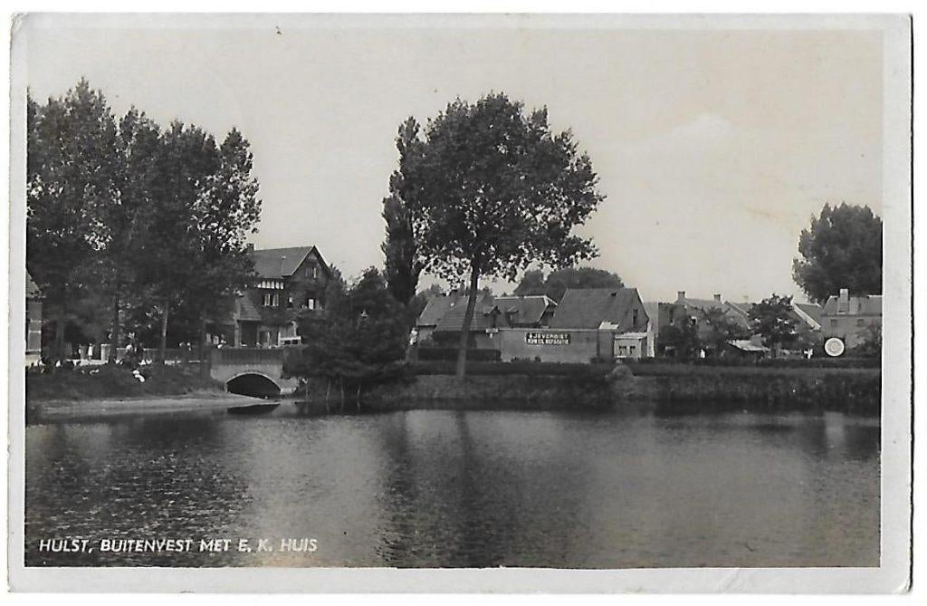 A2747 Oude Gelopen Ansichtkaart Hulst Buitenvest, Ophalen of Verzenden, 1940 tot 1960, Gelopen