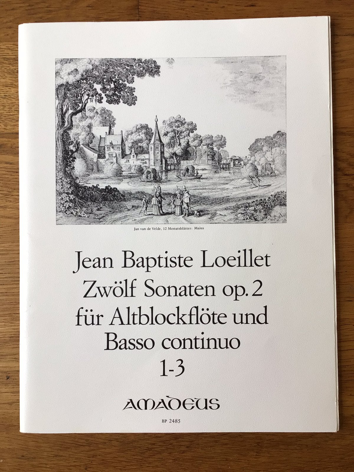 Jean Baptiste Loeillet, 12 sonaten, opus 2, Gebruikt, Klassiek, Ophalen of Verzenden, Blokfluit