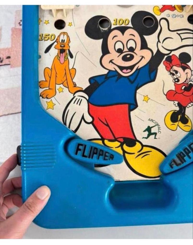 Walt Disney 1960-1970 vintage Flipperspel Flipperkast Mickey, Overige merken, Mechanisch, Ophalen of Verzenden, Zo goed als nieuw