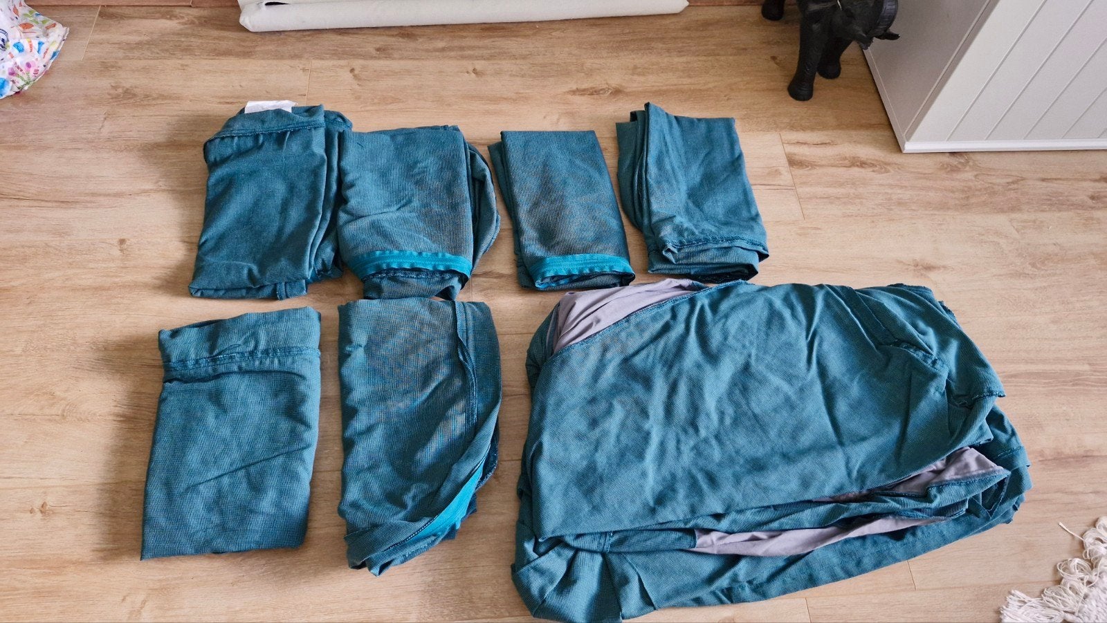 Ektorp 3-zits hoes Groen, Driepersoons, 75 tot 100 cm, Ophalen of Verzenden, Zo goed als nieuw