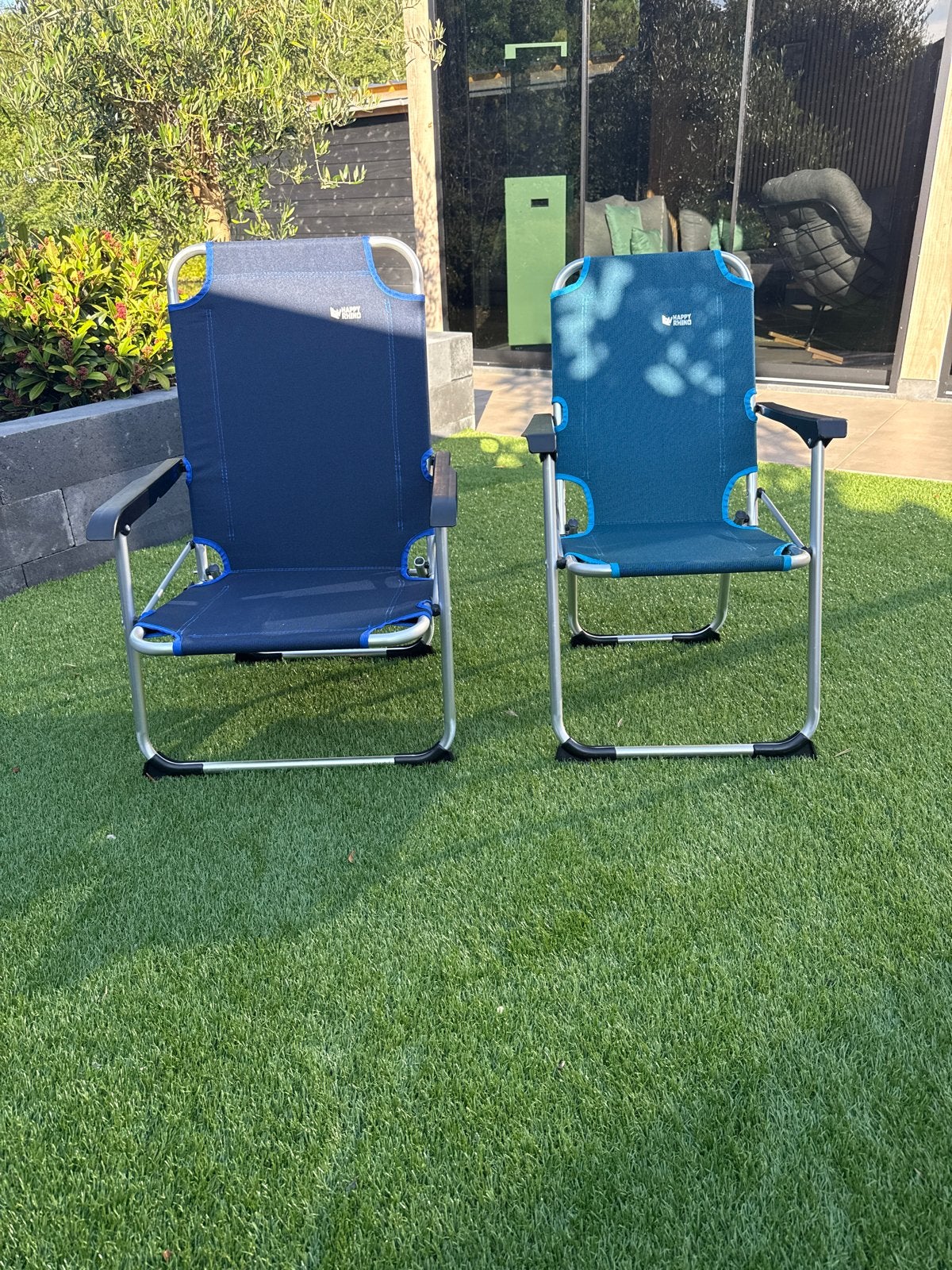 Set van 2 Happy Rhino campingstoelen, Ophalen, Gebruikt, Campingstoel