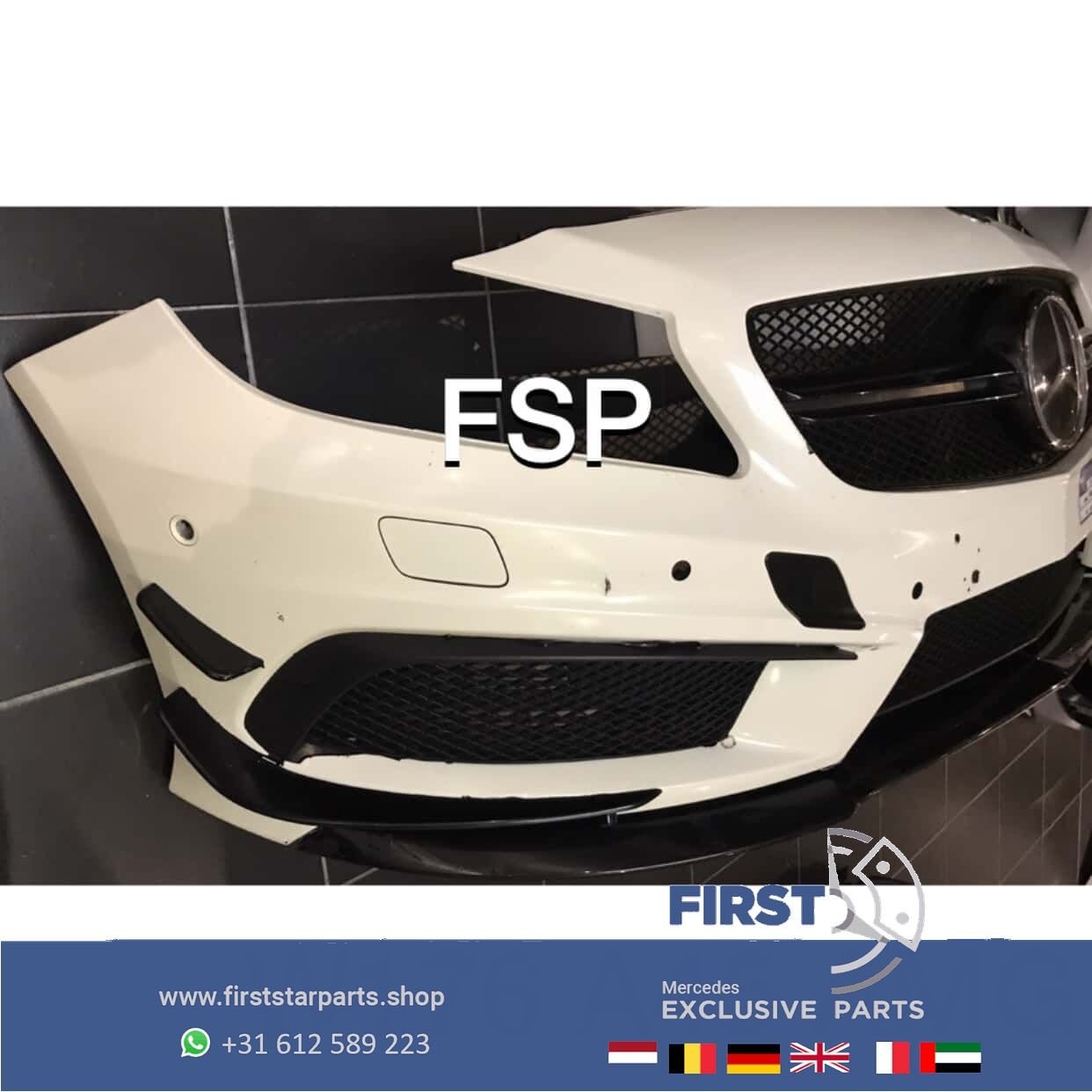 W176 A45 AMG PAKKET 45 VOORBUMPER + ACHTERBUMPER ORIGINEEL M, Gebruikt, -, Ophalen of Verzenden, Bumper