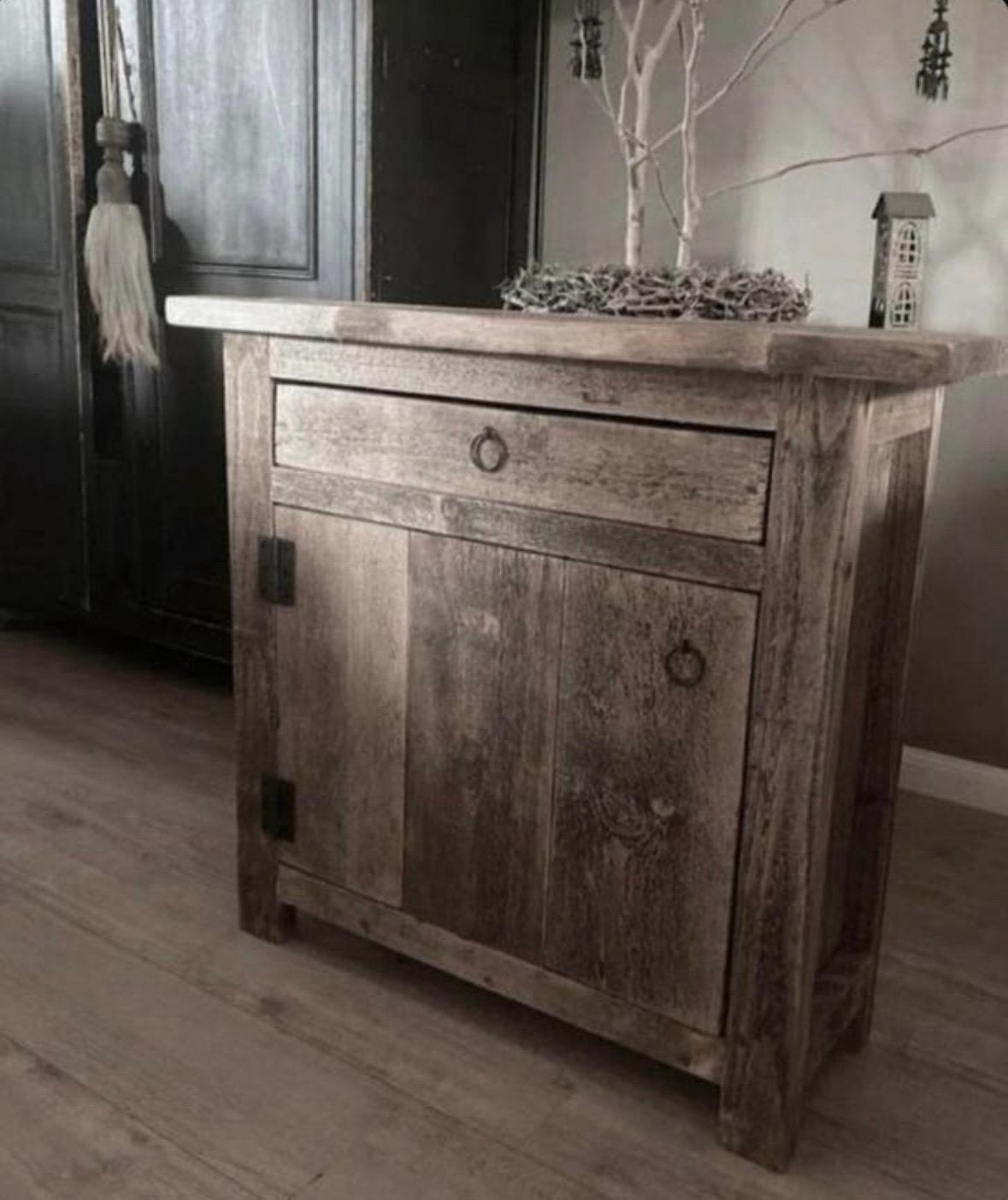 ~Stoer Sober Landelijk Houten Wandkast/Wandmeubel~, Huis en Inrichting, Woonaccessoires | Overige, Ophalen of Verzenden, Nieuw