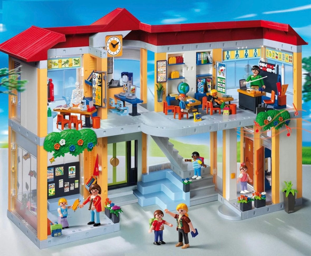 Playmobil School - 4324, Gebouw, Complete set, Ophalen of Verzenden, Zo goed als nieuw